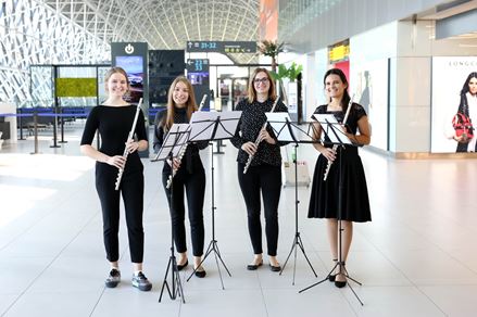 The Young Musicians Organization concert at the airport